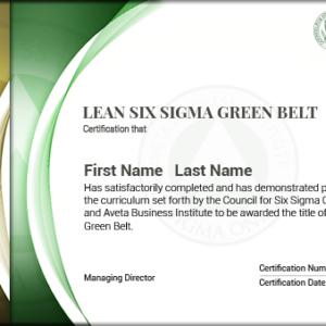Lean Green Belt Certification