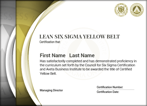Lean Yellow Belt Certification