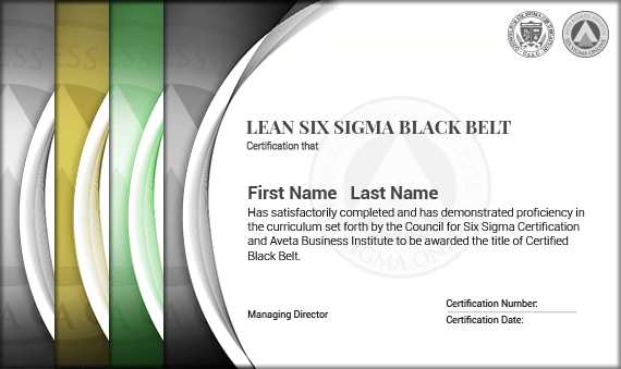 Lean Six Sigma Black Belt Certification