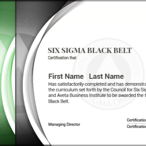 Black Belt Certification