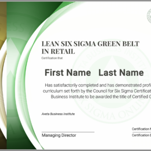 Lean Six Sigma Green Belt Certification in Retail