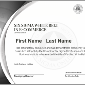 Six Sigma White Belt Certification in E-Commerce