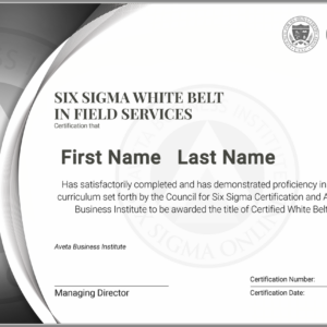 Six Sigma White Belt Certification in Field Services